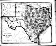 Texas Map, Edgar County 1870